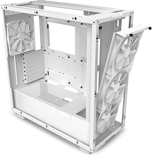 Miniatura 44 de NZXT H7 Flow RGB - Carcasa compacta ATX para juegos de PC de media torre - Panel frontal perforado de alto flujo de aire - Panel lateral de vidrio