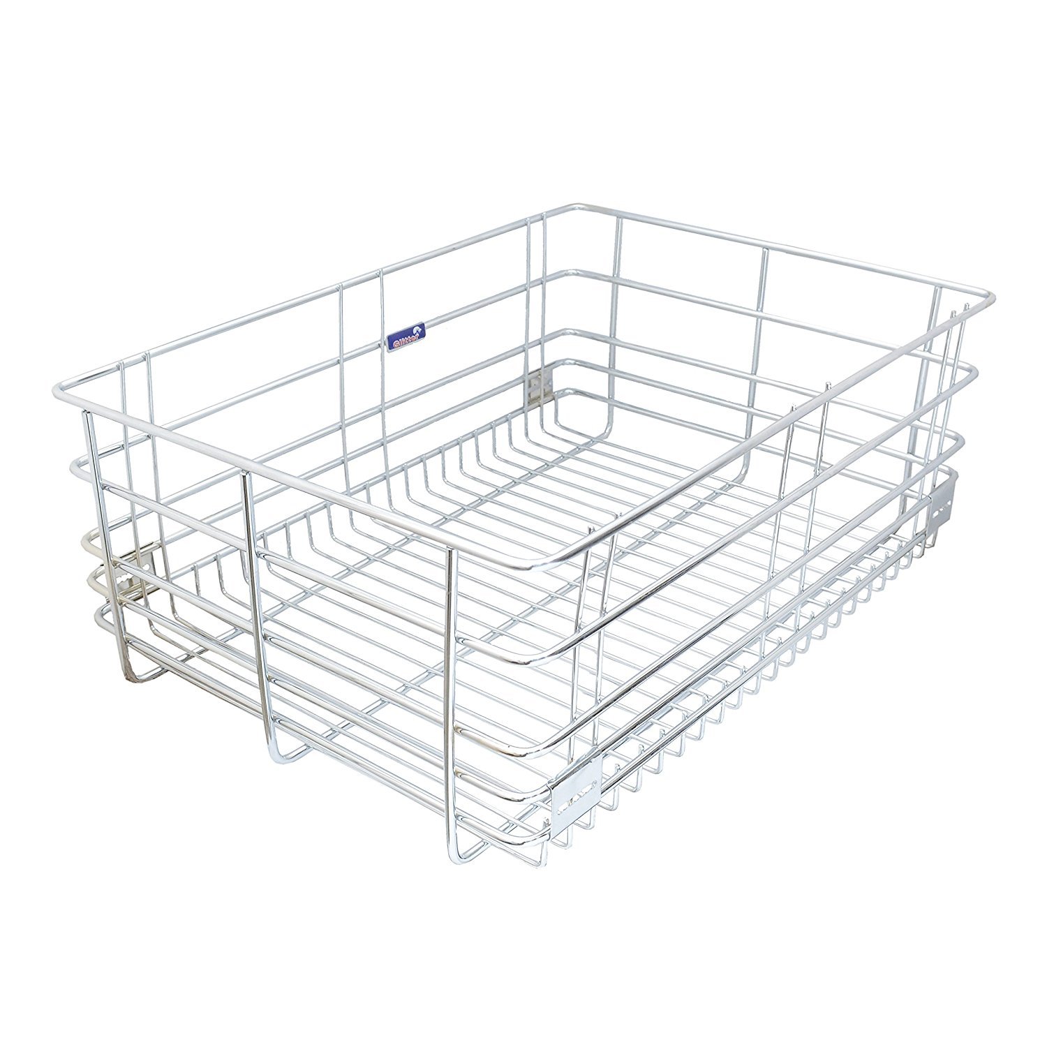 TAJ+ Stainless Steel Wire Modular Kitchen Basket (Silver) Set of 3