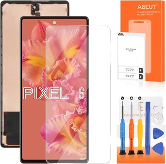 Original for Google Pixel 6 Screen Replacement for Pixel 6 LCD Display GB7N6 G9S9B16 Screen Digitizer Touch Assembly Repair Part OEM with Fingerprint Sensor