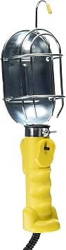 Bayco SL-425A Metal Shield Incandescent Utility Light with 16-Gauge Cord and Grounded Receptacle