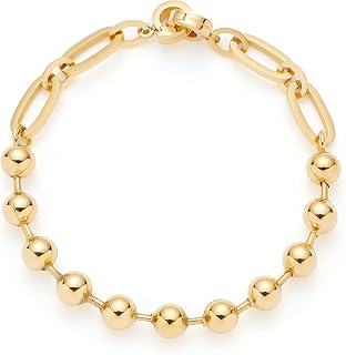 JEWELS BY LEONARDO Armband Dotty • Arm-Kette aus goldfarbenem Edelstahl • kräftigen Kugeln mit stilvollen Stegen • 19 cm Länge • Schmuck Geschenk für Frauen • 024925