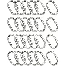 1'' Metal Oval Loop Rings, Oval-Shaped Buckles for DIY Craft, Bag Strap & Purse Repair