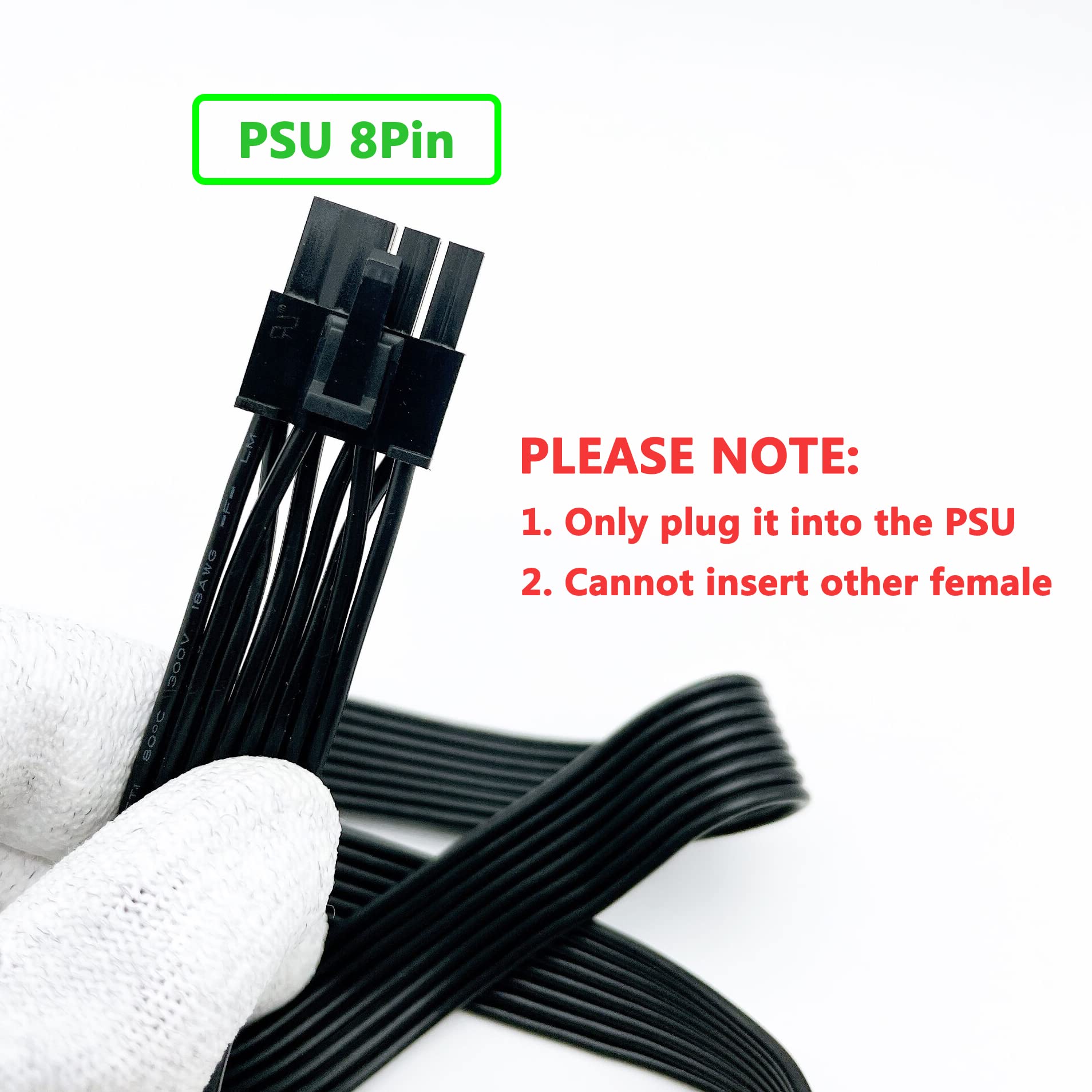 Amazon.co.jp: Funtin Seasonic PSU用CPUケーブル 25インチ オスから 
