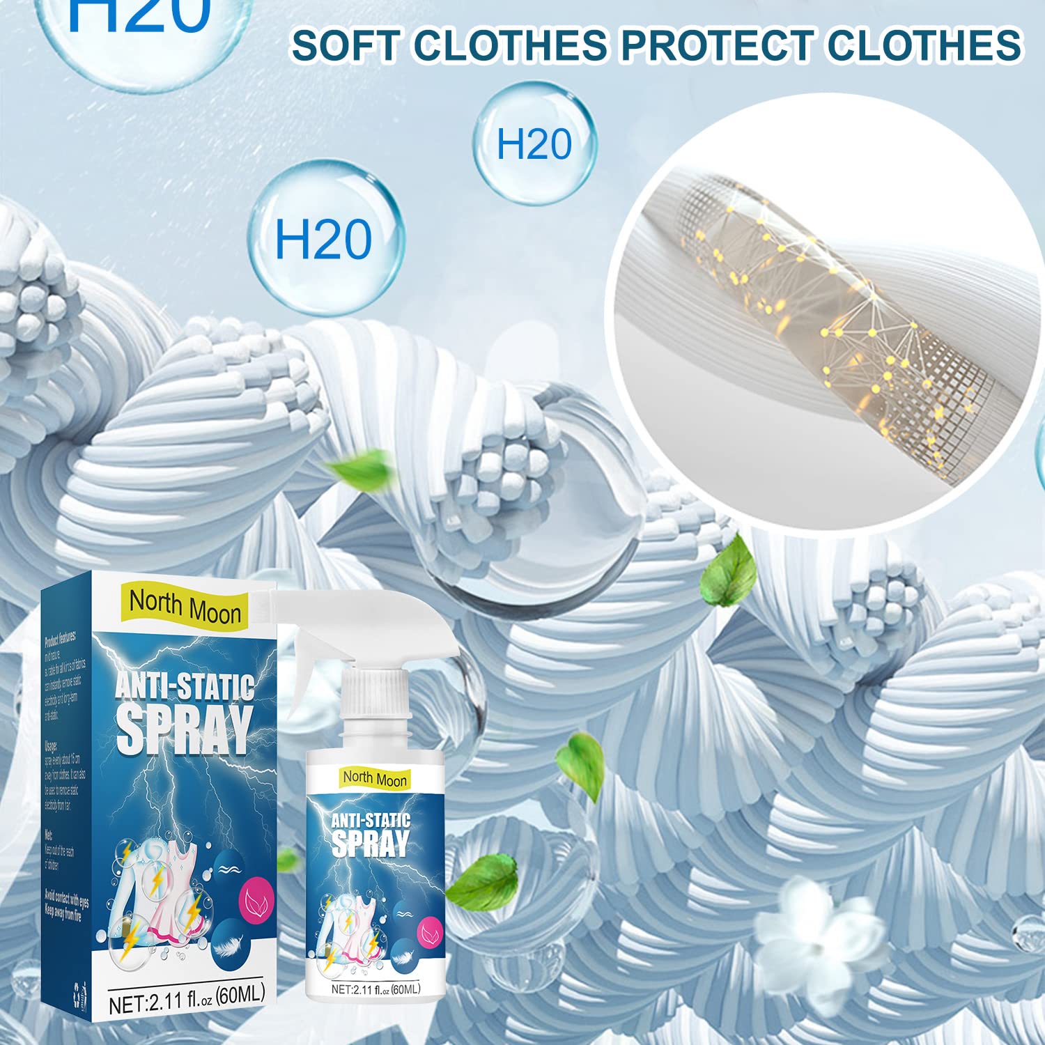 Spray Antistatico Per Vestiti E Auto - Elimina L'Elettricità Statica In Un Attimo | 100ml