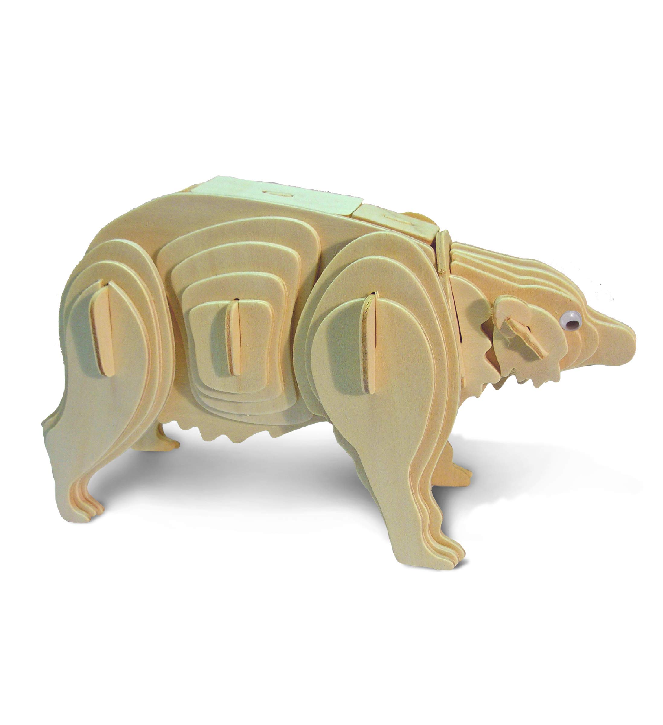 Amazon.com: Puzzled 3D Puzzle Black Bear Wood Craft Construction