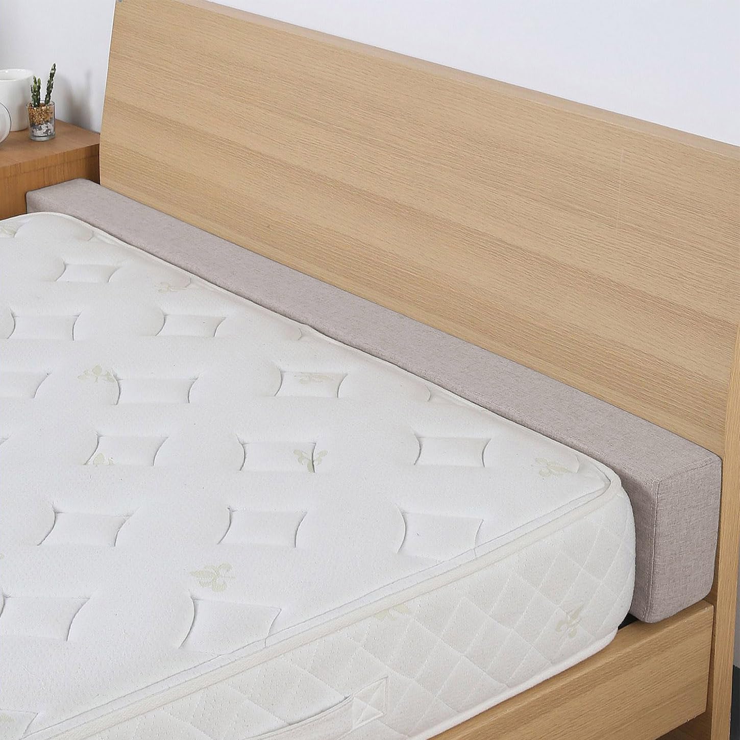 Relleno de espacio de cama para extensor de colchón de cama, extensor de cama, relleno de huecos, relleno de espacio de cama largo, extensor de colchón de cama (10 x 20 x 150 cm, beige)