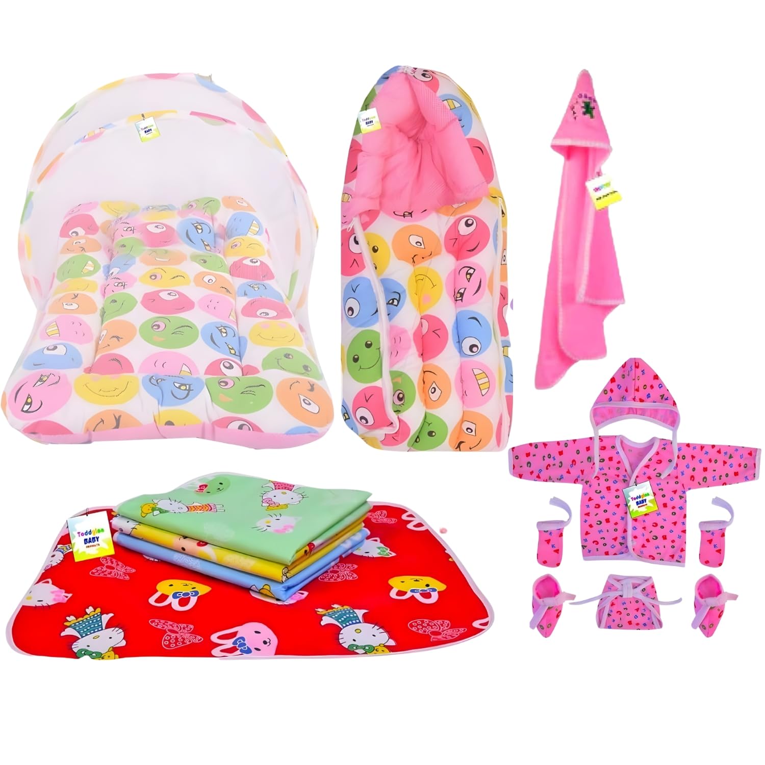 Toddylon 12 in 1 Baby Products All New Born Combo (Multicolour, 0-6 Months)-picture-26