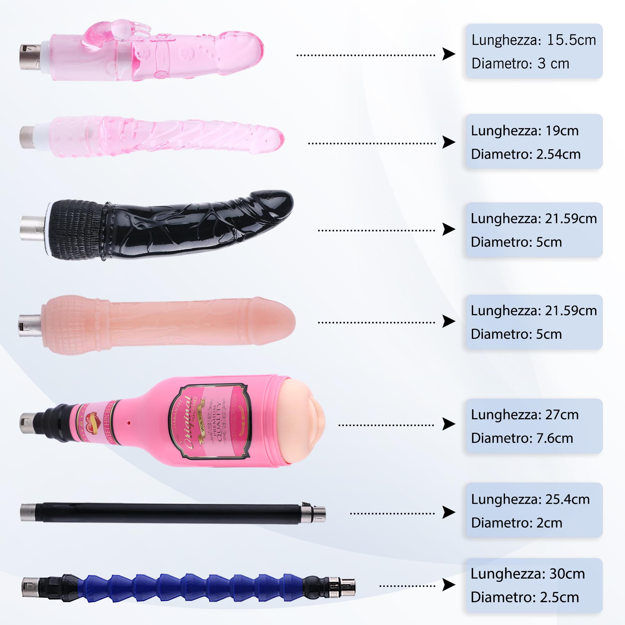 Auxfun macchina del sesso,Sex Machine per coppia, uomo, donna, sex macchina automatica connettore 3XLR, macchina per la penetrazione dell'amore con pistola a pompa con 7 accessori per sex toys