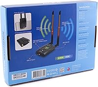 Vista 8 de Alfa Long-Range Dual-Band AC1200 Wireless USB 3.0 Type-C Wi-Fi Adapter w/2x 5dBi External Antennas – 2.4GHz 300Mbps/5GHz 867Mbps – 802.11ac & A, B