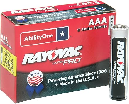 AbilityOne - NSN8264798 - Alkaline Battery - AAA - 1.5V - 12/PG