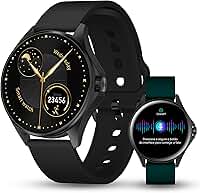 Aurafit Relógio Inteligente Smartwatch com IA ChatGPT, Tela AMOLED 1.32", Chamada Bluetooth, Monitor de Saúde Cardíaca e Sono, 100+ Modos Esportivos, IP68, Compatível iOS Android, 2 Pulseiras, Preto