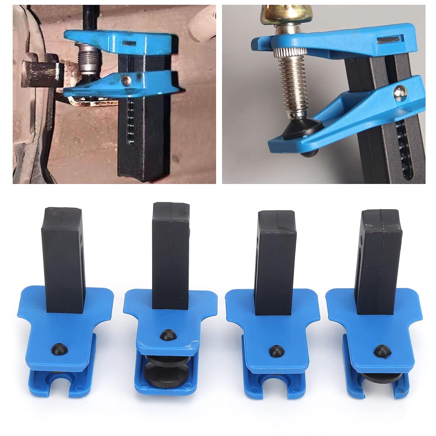 4PCS Oil Pipe Clamp Vertical Car Repair Maintenance Accessory Tool, Auto Hose Brake Nozzle, Excellent Quality ABS Material, Strong and Durably, Compatible with Multiple