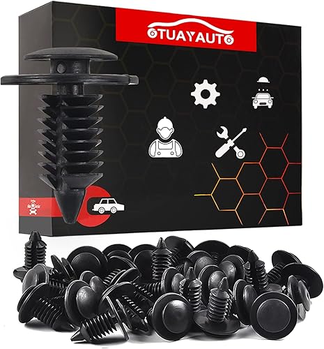 Vista 24 de OTUAYAUTO 100 clips de revestimiento de guardabarros, repuesto para Dodge Avenger 08-14, Challenger 08-15, Jeep Grand Cherokee 05-15, cierre de Clip