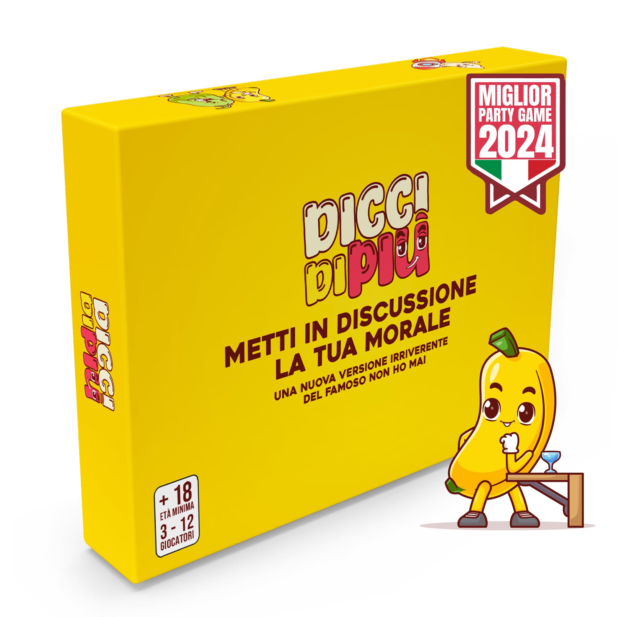 Dicci di più - Giochi da Tavolo Adulti Divertenti - Metti in Discussione la tua Morale con il Nuovo Gioco di Società - NON HO MAI... in Carte da Gioco - Per Viaggi e Feste da Fare con Amici