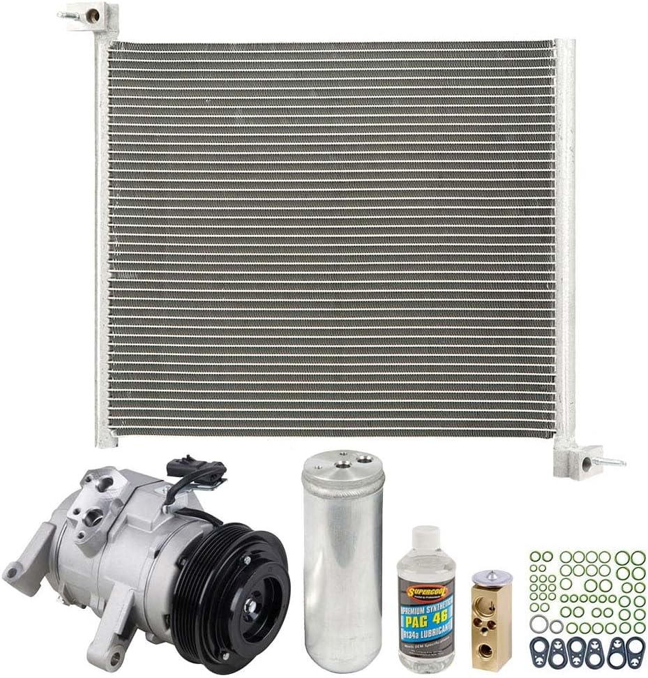 A/C Kit w/AC Compressor Condenser & Drier For Dodge Durango 3.7L V6 & 4.7L V8 2004 2005 2006 2007 - BuyAutoParts 60-89341CK New