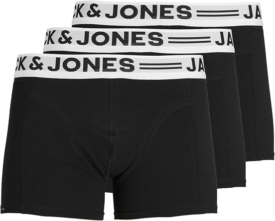 JACK & JONES Men's Sense Trunks 3-pack Boxer shorts pack of 3