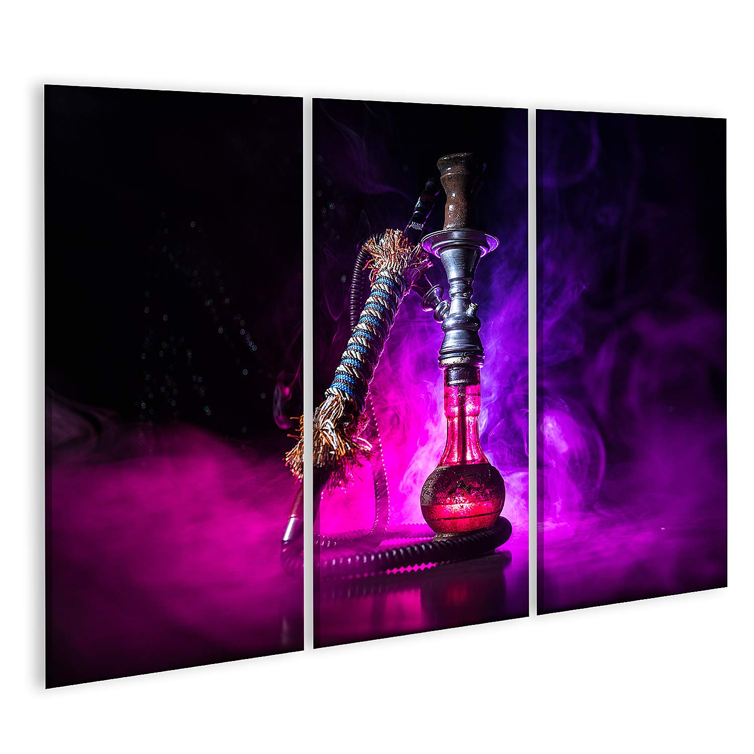 islandburner Pintura Shisha Hookah Carbón caliente tazón brumoso fondo elegante oriental impresión sobre lienzo decoración de la pared sala de estar