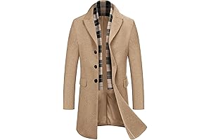 Men's Wool Trench Coat: Elevated Style For Discerning Tastes