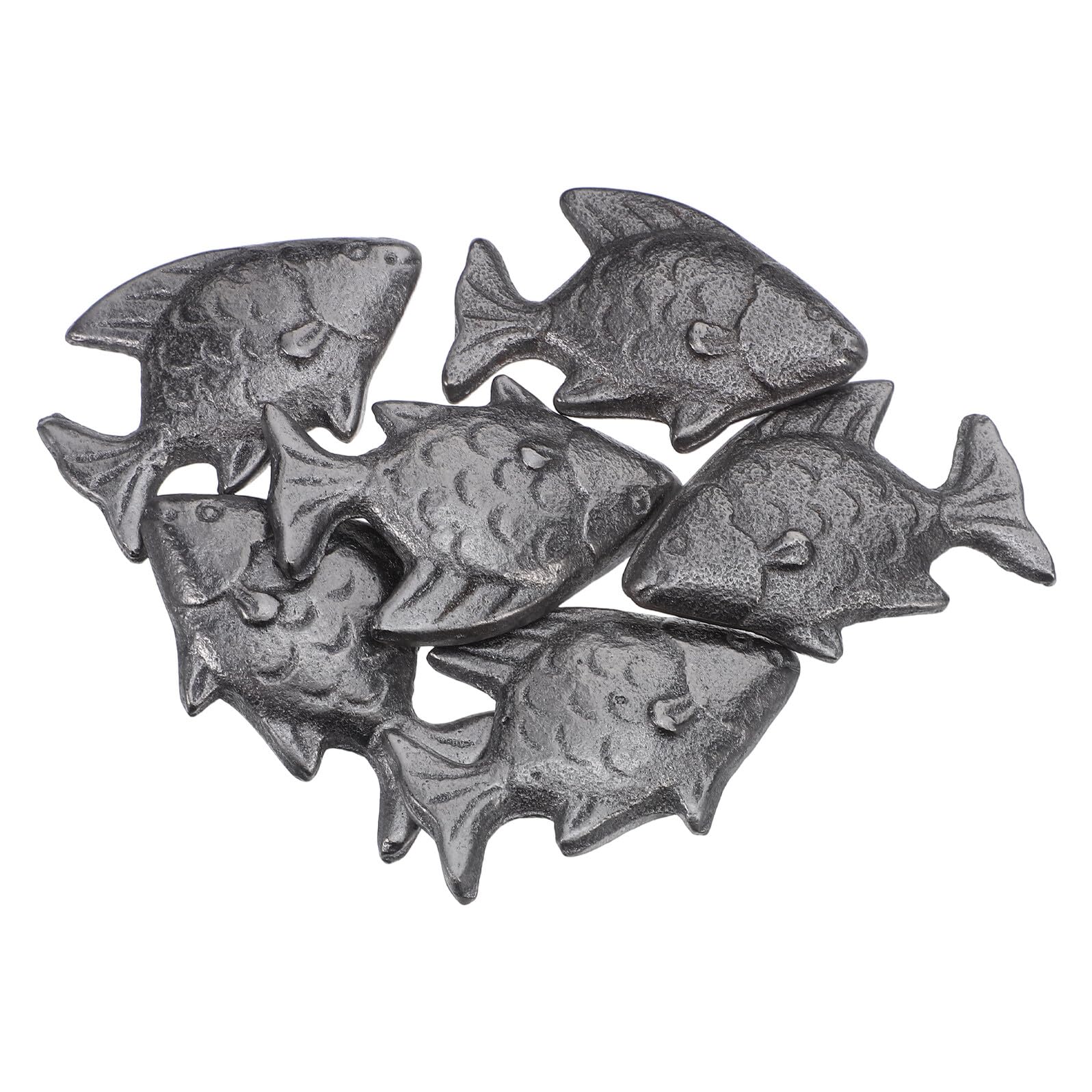 Pesce di Ferro Naturale Set 6 Pezzi per Cucina, Integratore di Ferro Attrezzo per Cottura per Vegetariana Versatile Adatto a Sportivi e Gravidanza