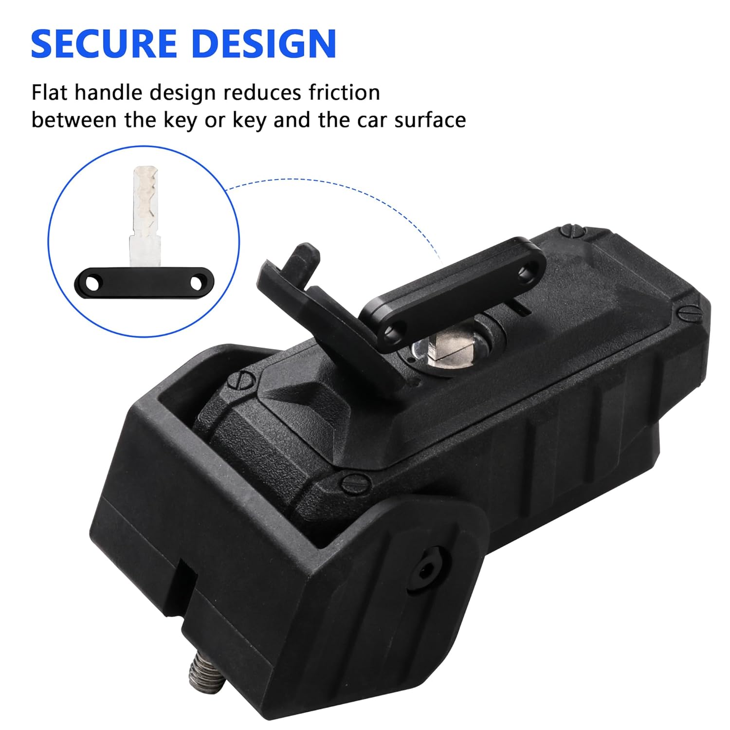 Hood Latch Lock Catch for 2026 2025 2024 2023 2022 2021 2020 2019 2018 Jeep Wrangler JL 4XE Gladiator JT 2Door 4Door Exterior Accessories, Eliminate Hood Flutter, Black Blade Model, 2Pcs