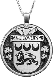Govern Irish Coat of Arms Disk Pendant