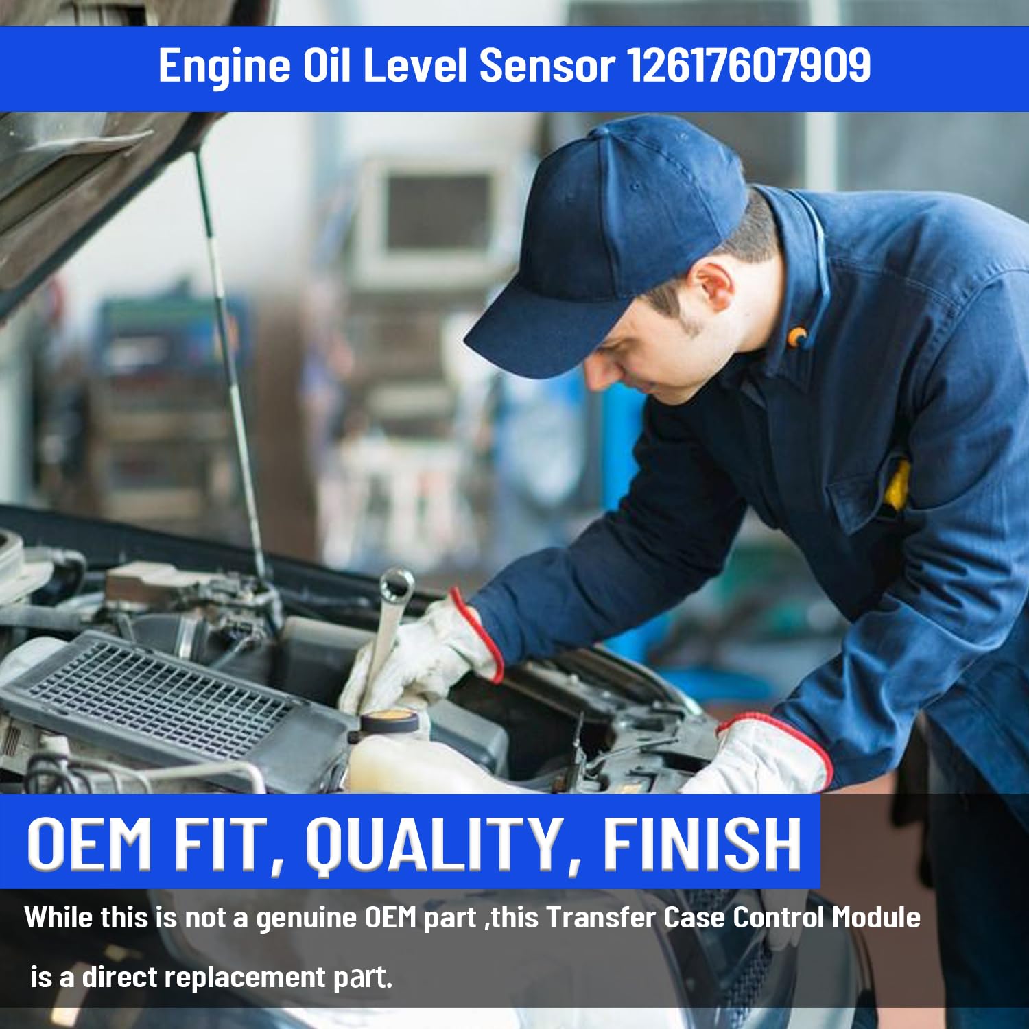 Sensor de nivel de aceite del motor 12617607909, compatible con BMW F10 E90 E60 E61 F25 E70 F11 F01 F02 X3 F25