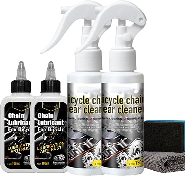 Deep-Cleaning & Rust-Resistant Bicycle Chain Cleaner, Motorcycle Chain Cleaning Kit, Bike Chains Lube And Cleaner, Bike Chains Cleaning Kit for Mountain/MTB, Ebike, Trail 2pcs