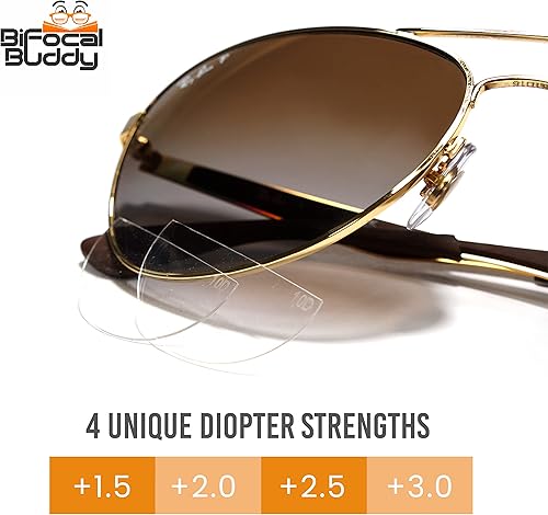 Miniatura 6 de Bifocal Buddy Lentes bifocales adheridas - Lentes de lectura bifocales para lentes de sol gafas de seguridad gafas de buceo