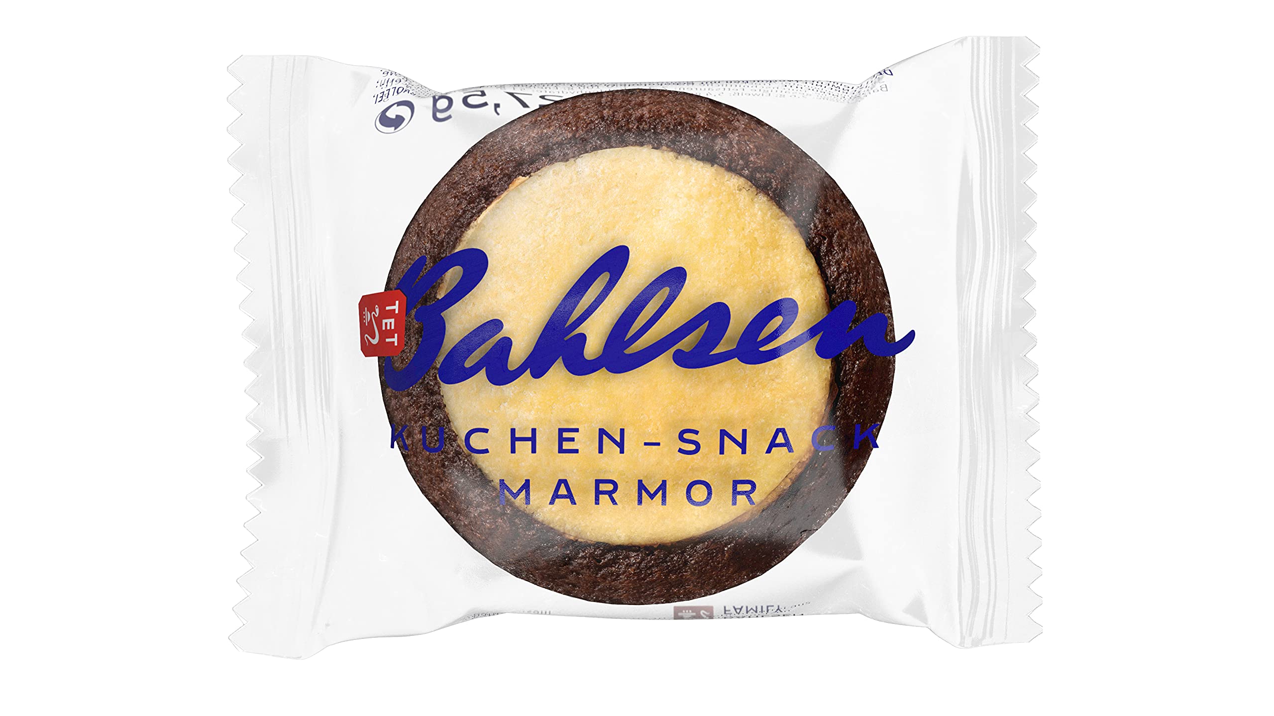 Bahlsen Kuchen-Snack Marmor – Saftiger Marmorkuchen in praktischer Portionsgröße für Büro, Gastronomie und unterwegs – Großpackung mit Mini-Kuchen – 55 Stück, 1,51 kg (55 x 27,5 g)