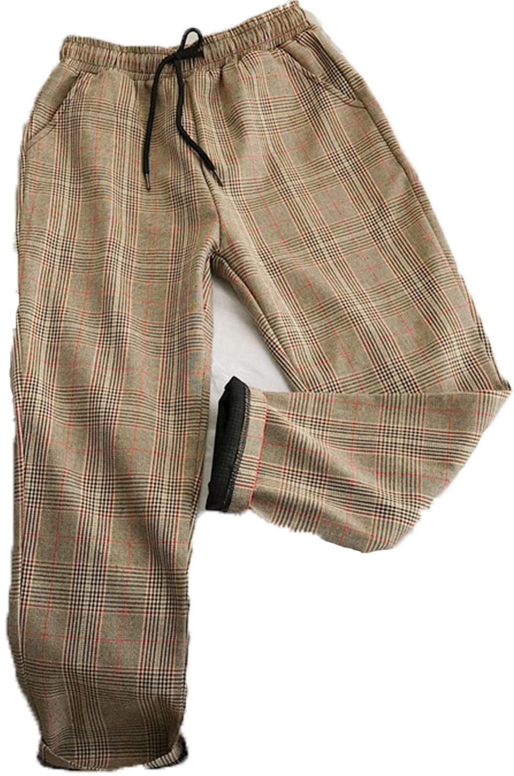 Pantaloni A Righe Da Uomo,Streetwear Pantaloni Casual,Alla Moda Pantaloni Di Tuta A Sezione,Con Tasche Pantaloni Eleganti 5,5XL