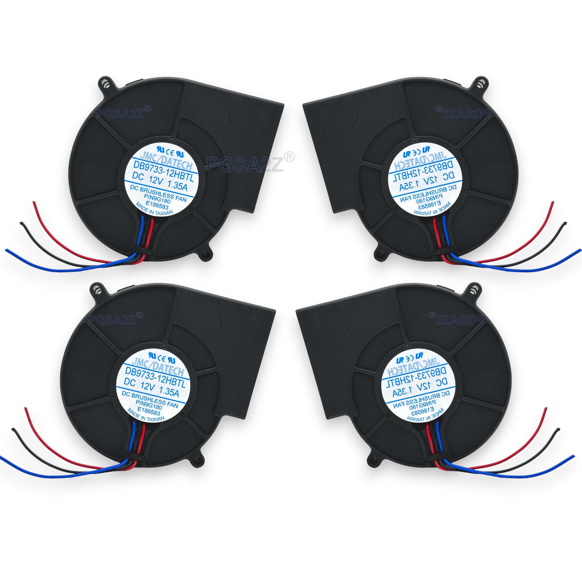 PGSA2Z DB9733-12HBTL Size 97X97X33mm DC12V 1.35A 6400RPM Brushless Air Cooling Blower Fan - Powerful and Efficient Cooling for Electronics and Appliances (2) (B0C7N95YMT) Amazon Price History, Amazon Price Tracker