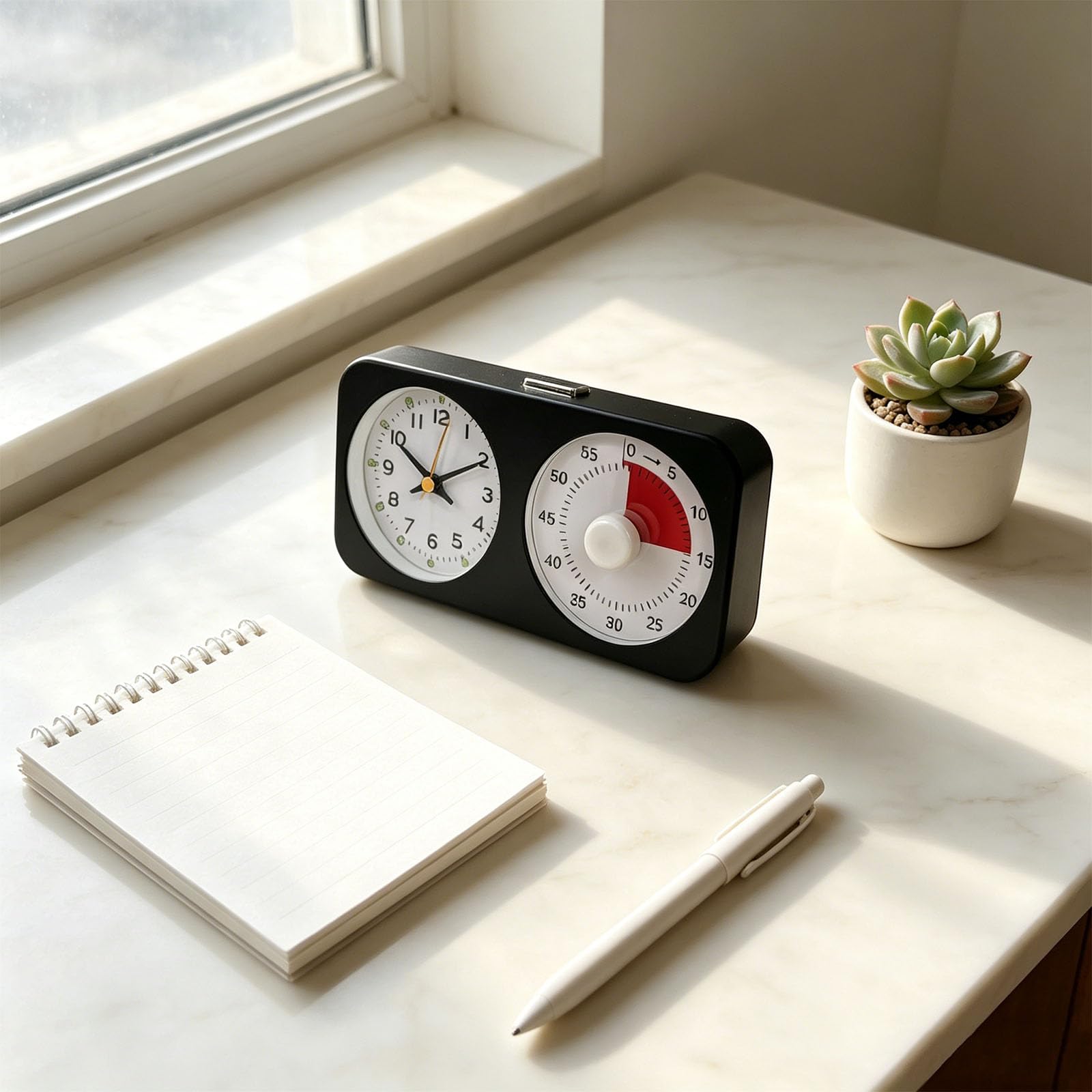 Better - Temporizador de cuenta regresiva de metal con pantalla transparente, ideal para tareas de cocina y temporizador de estudio de aprendizaje