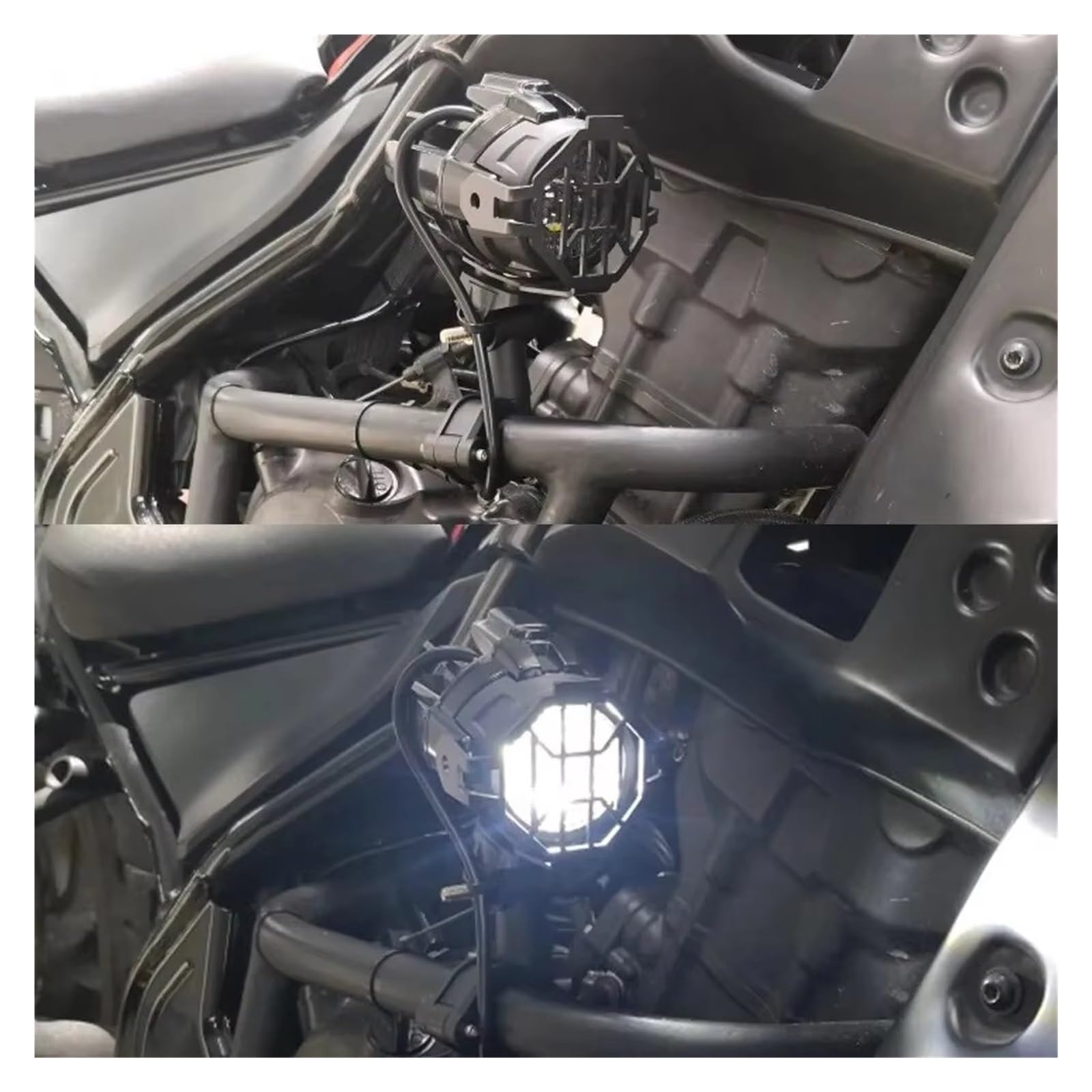 Faretti LED Moto Aggiornamento Lampada Più Luminosa Per BMW R1200GS F800GS F700GS F650 K1600 Moto Fendinebbia Luci Ausiliarie 40W 6000K Motociclo Fari(2piece light and wire)