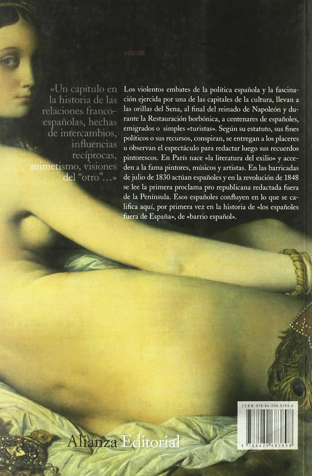 Españoles en París en la época romántica 1808-1848 (Alianza Ensayo)
