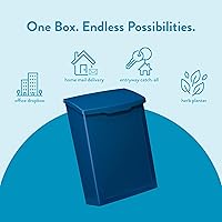 Vista 62 de Buzones arquitectónicos 2681B Buzón de pared Marina color negro, pequeño