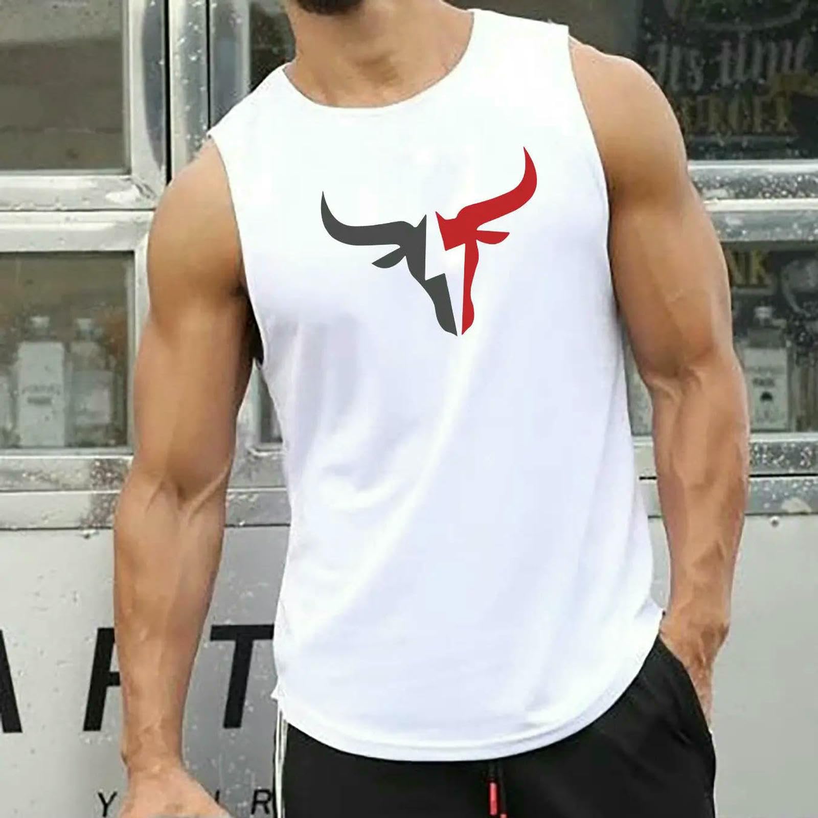 kamizelka fitness męska bez rękawów podkoszulek koszulka męska siateczkowa oddychająca topy sportowo-szary-XL