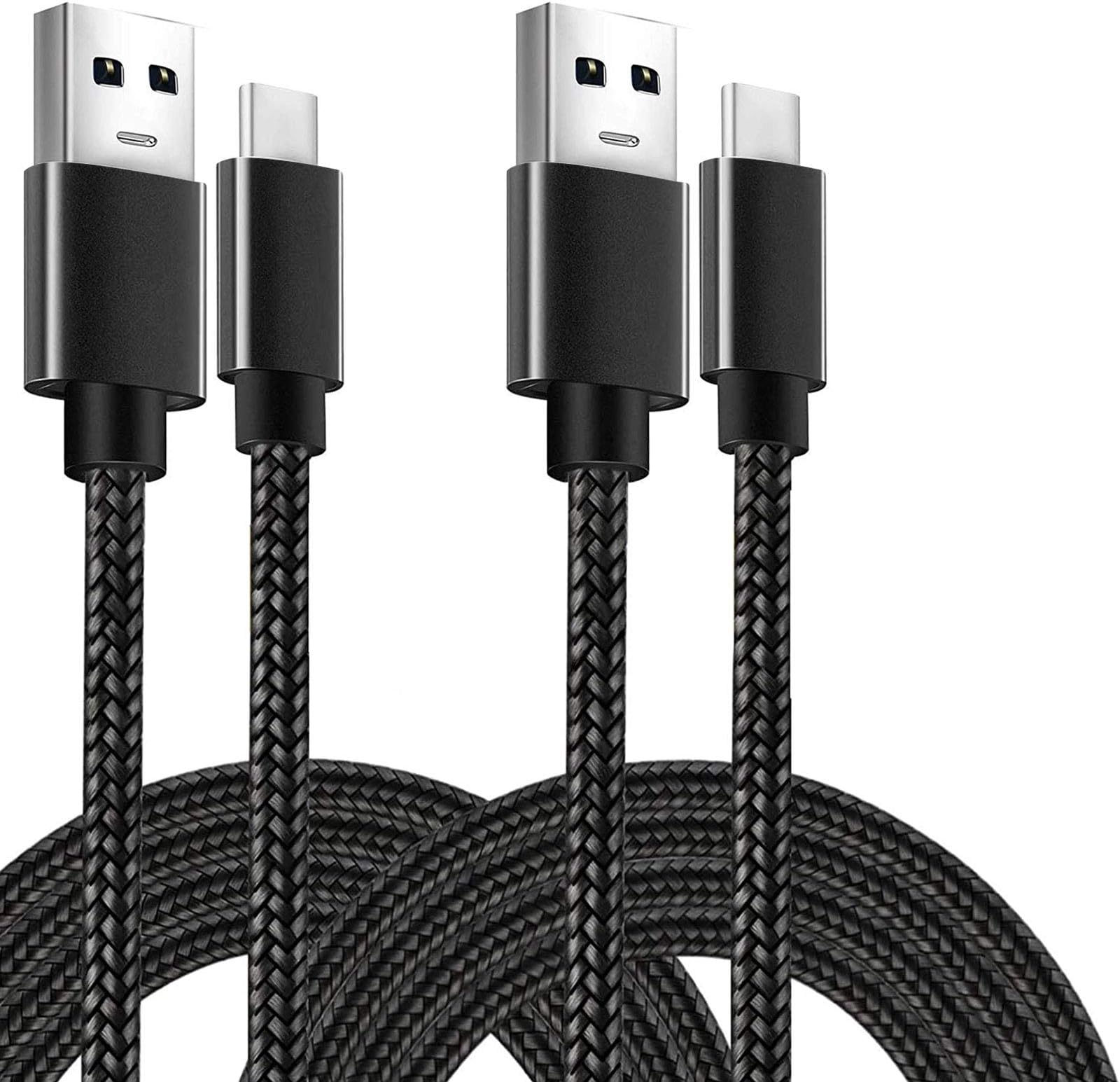 Fast Charge Type C Cable for Samsung Galaxy S10, 10ft Long USB C Cable Durable Charger Cord for Galaxy S10/S9/S20/Note 20/Note10, Braided Charger Cord for LG /V50 /V40 /G8, Google Pixel 5/4a/4/3a/3