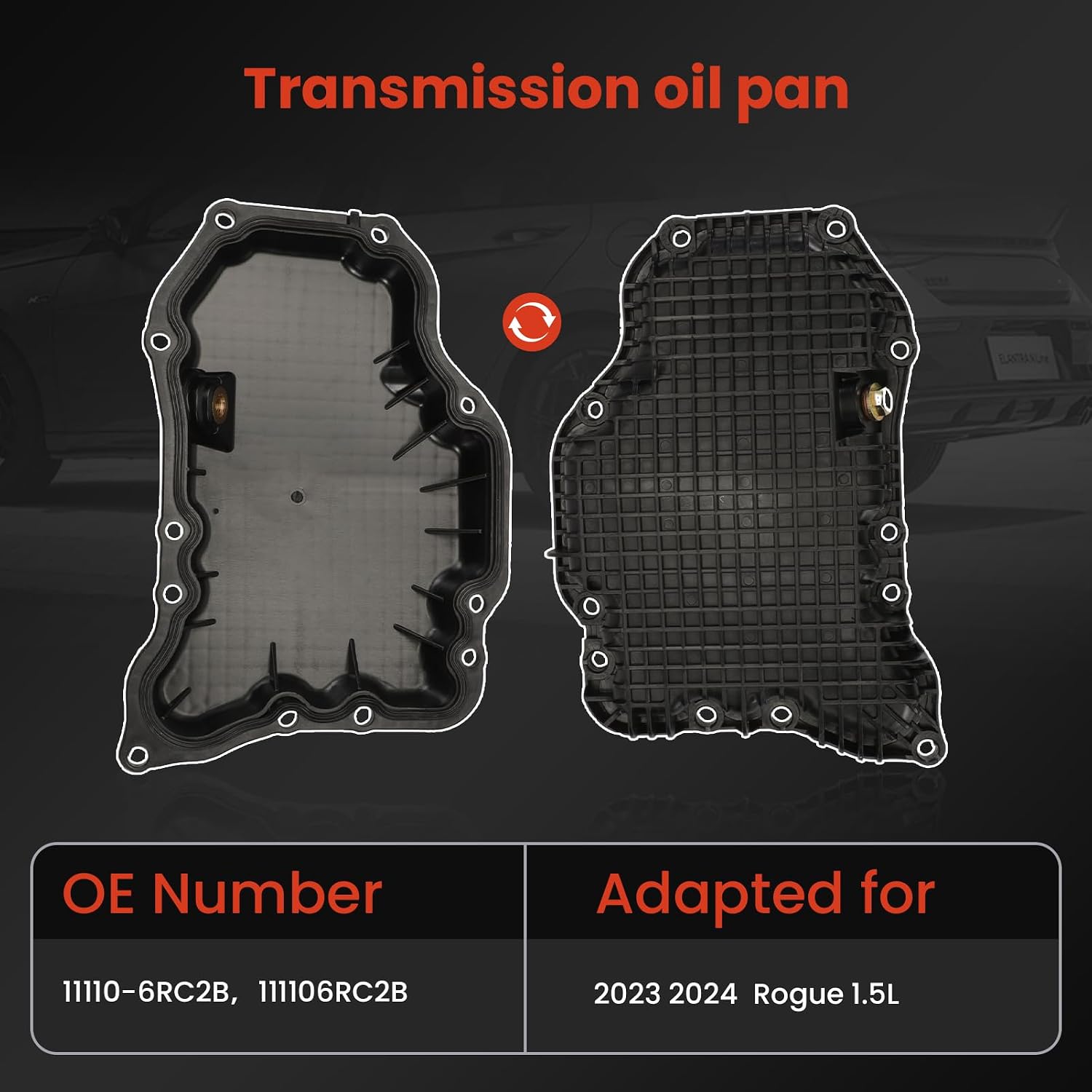 11110-6RC2B Oil Pan with Gasket for 2023 2024 Rogue 1.5 Engine 111106RC2B