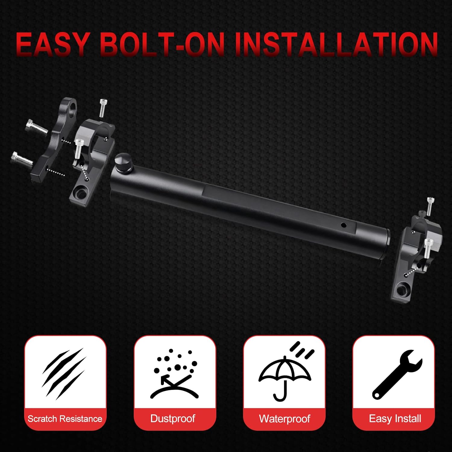 Tailgate Hinge Mounted Single Flag & Antenna Holder Kit Multi-Function Antenna Mount Flagpole Holder Compatible with Jeep Wrangler JK JL Sahara Rubicon & Unlimited (07-17 JK; 18-21 JL)