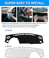 Vista 5 de Autorder Cubierta de salpicadero para Toyota GR86/Subaru BRZ 2022-2025 2026, accesorios para salpicadero, cubierta de franela, protector de rayos UV