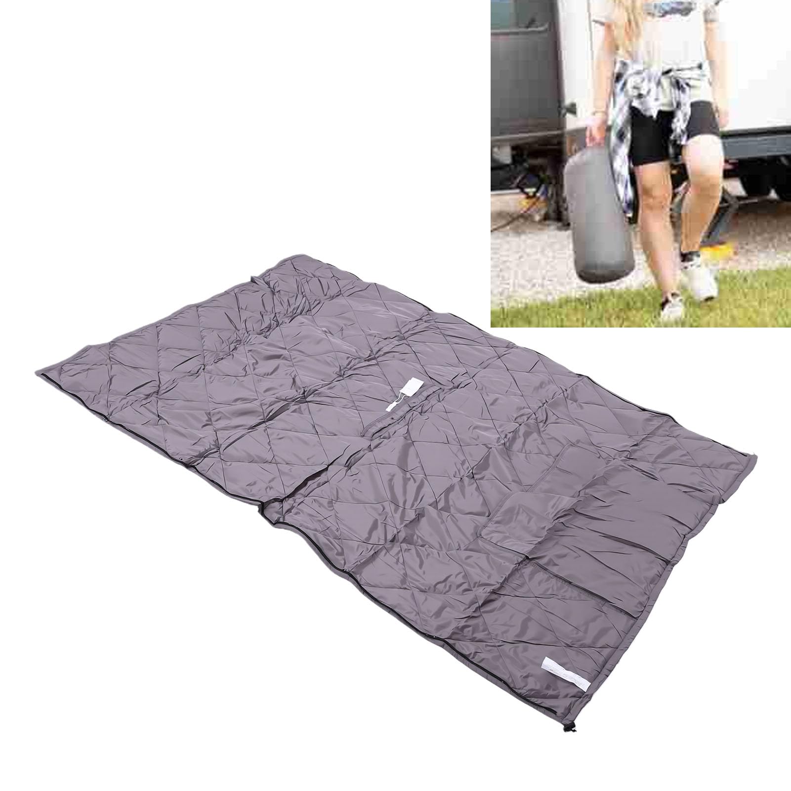 Coperta da Campeggio Scialle Indossabile Compatto Coperta da Campeggio 4 in 1 Sacco a Pelo Trapuntato per Esterni per falò da Viaggio