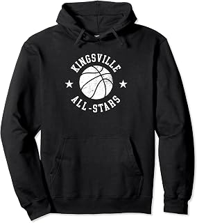 Kingsville Vintage All-Stars Retro 80s Basketball Pullover Hoodie