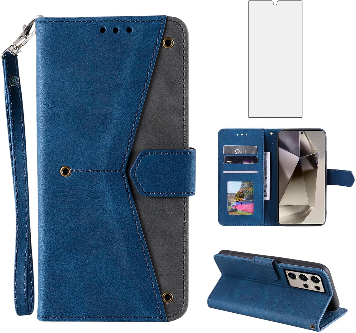 Asuwish Phone Case for Samsung Galaxy S24 Ultra 5G Wallet