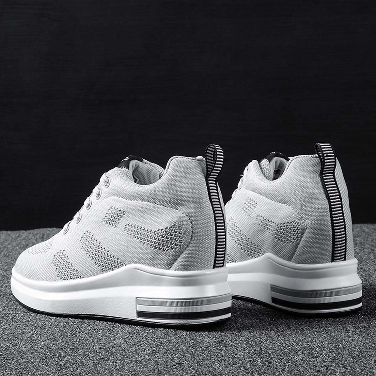 Zapatillas Deportivas Cuña Interior Zapatos Running Fitness Gym Outdoor Sneaker Casual Mesh Transpirable Comodas