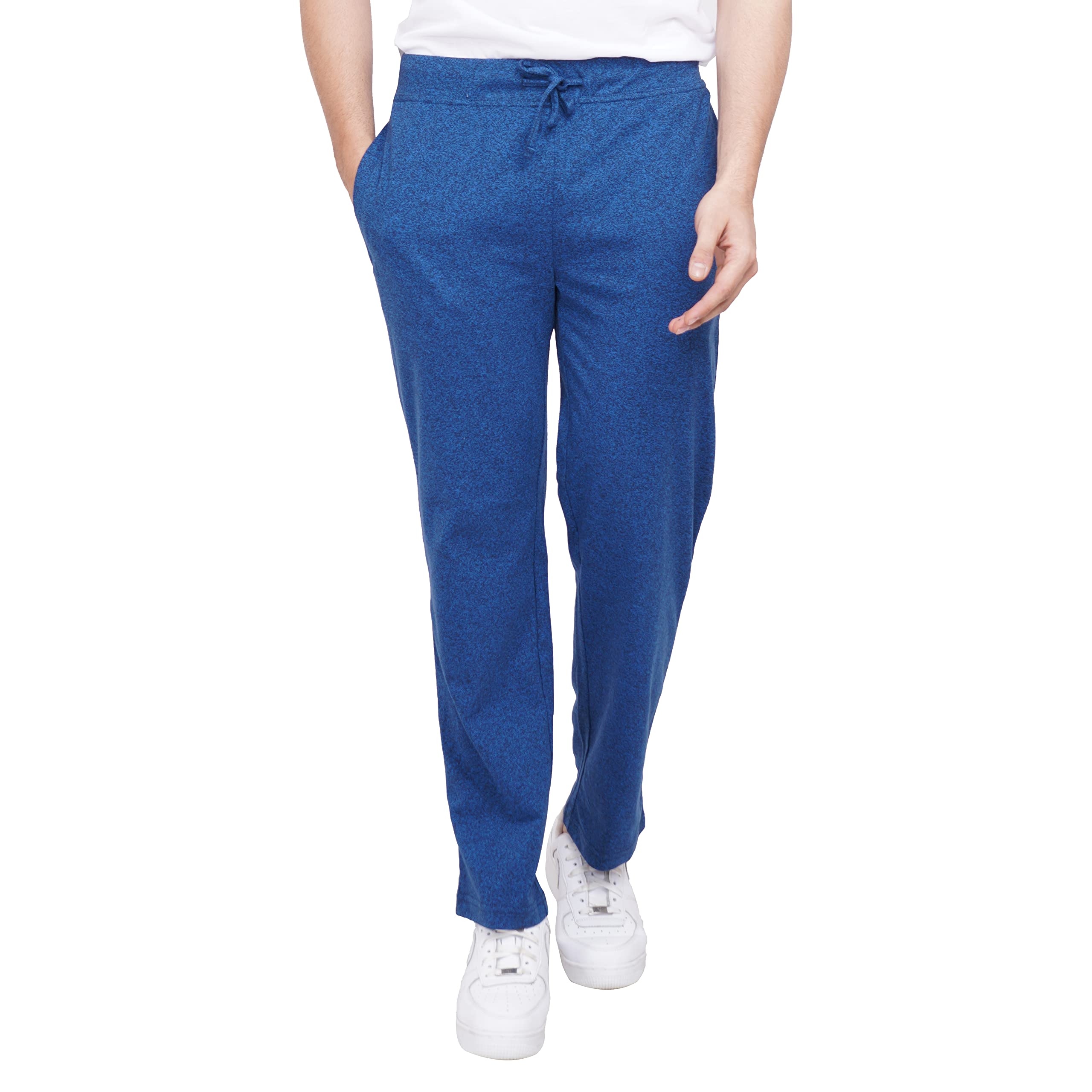 CARBON BASICS Men's Cotton Regular fit Solid Lower with Zipper Pockets