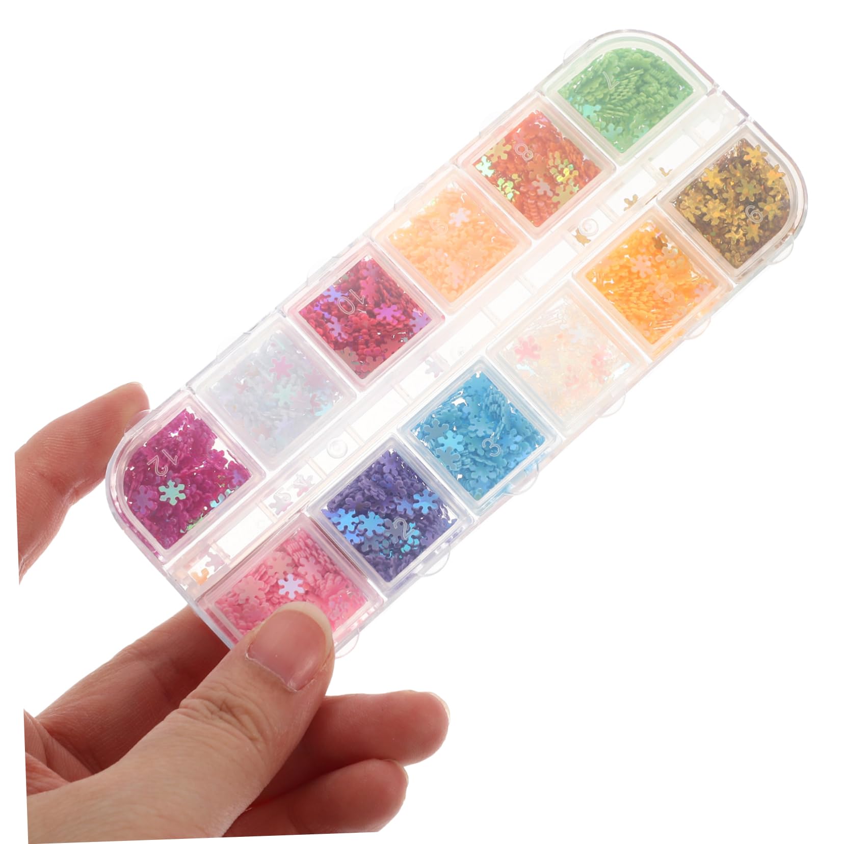 Healeved 3 Set Di Unghie Per Manicure Paillettes Glitter 12 Colori Decorazioni Per Manicure Scintillanti Sottili Facili Da Usare 2 Scatole*3