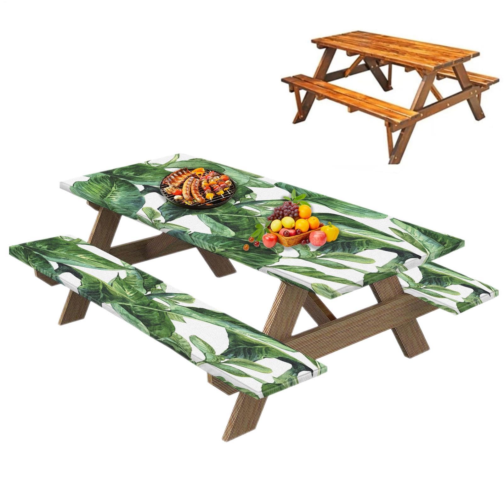 Housse de table de pique-nique avec housse de banc pour barbecue et peinture