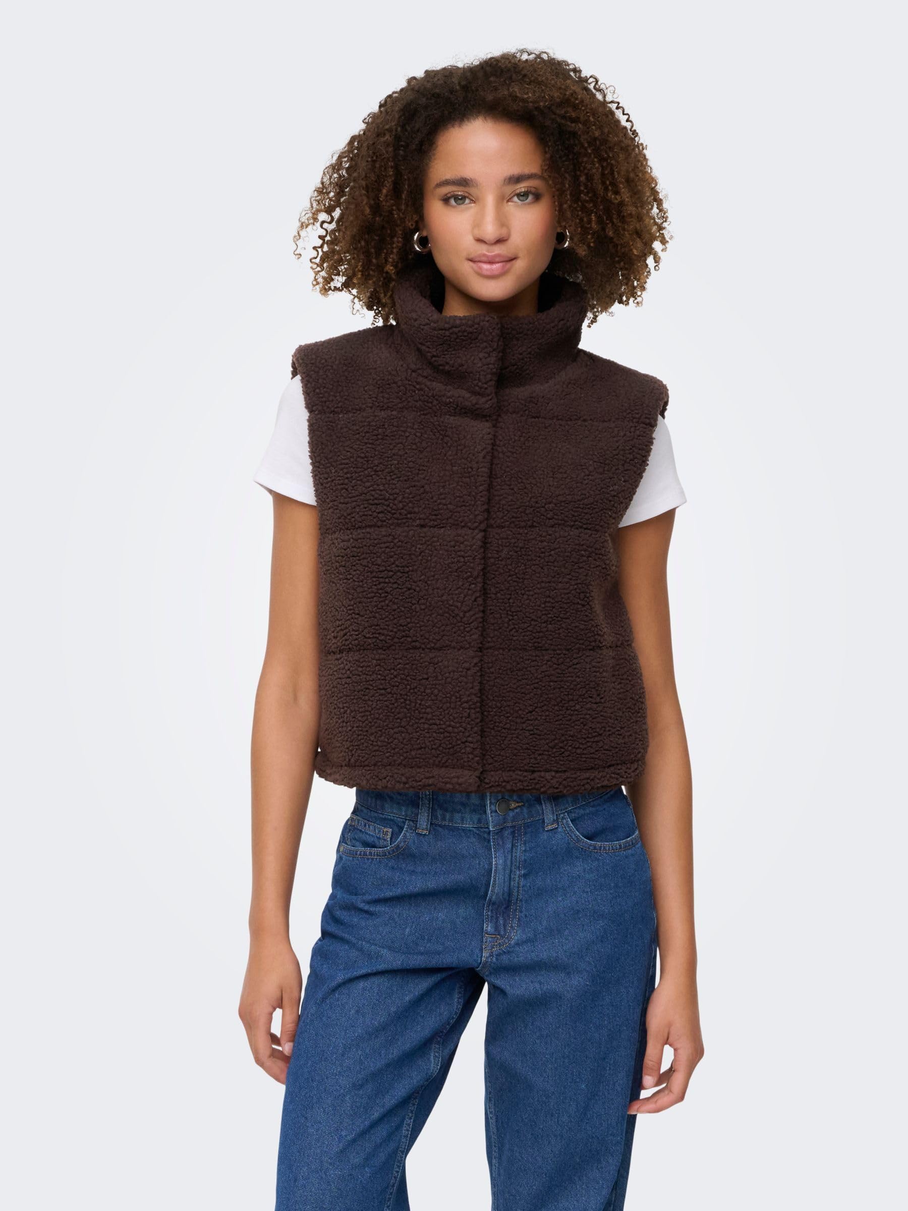 ONLY Kamizelka Kobiety Onlsandra Teddy Waistcoat Life CC Otw