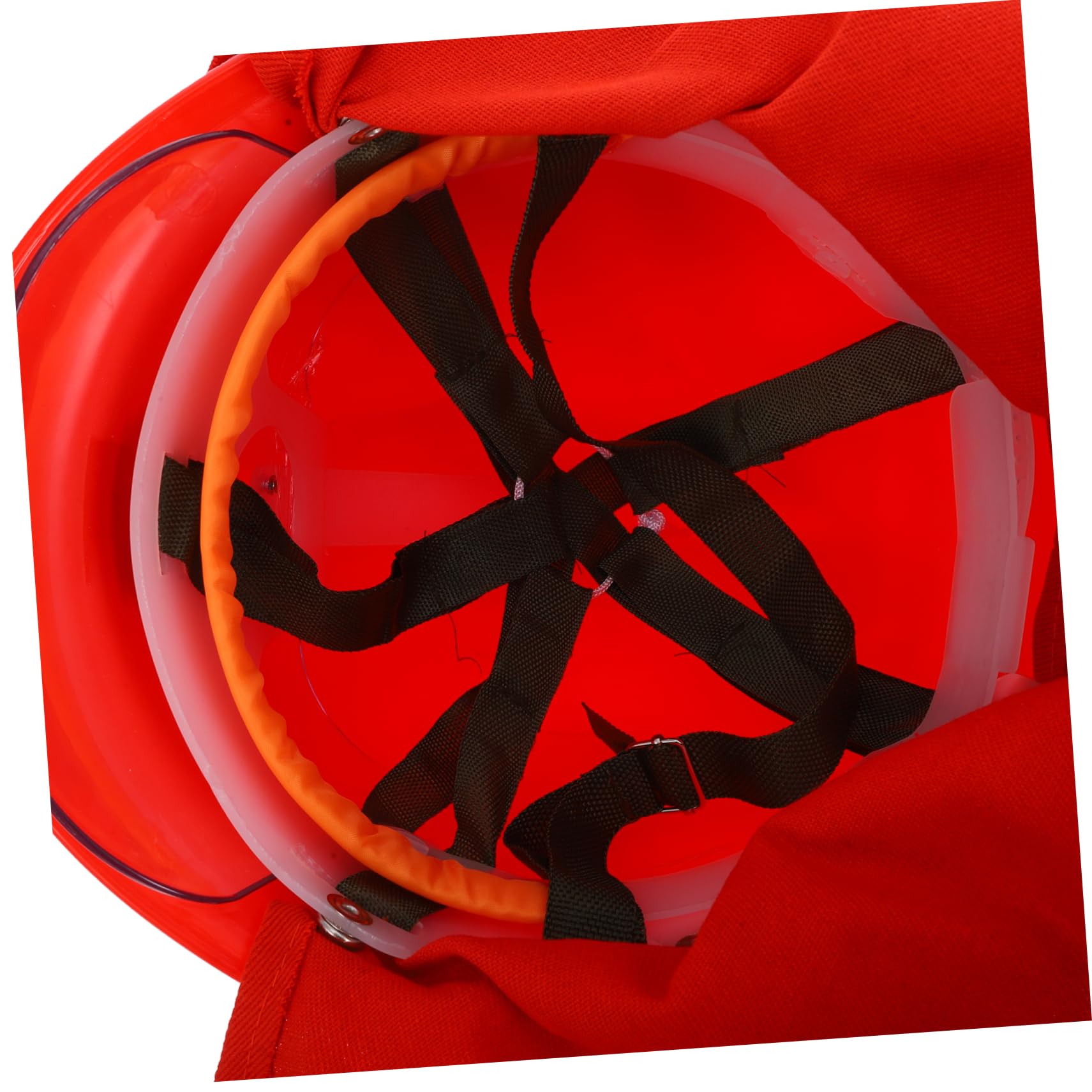 Casco da Vigile del Fuoco Rosso in Abs per Lavoro Antincendio | Protezione per Diverse Situazioni di Incendio, Uso Professionale per Operatori Antincendio, Design Pratico