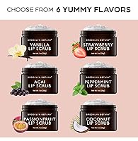 Vista 6 de Brooklyn Botany Exfoliante para Labios 1 oz – Hidratante de Labios para Labios Secos y Agrietados – Exfoliante Labial Suave para Labios Suaves y Más